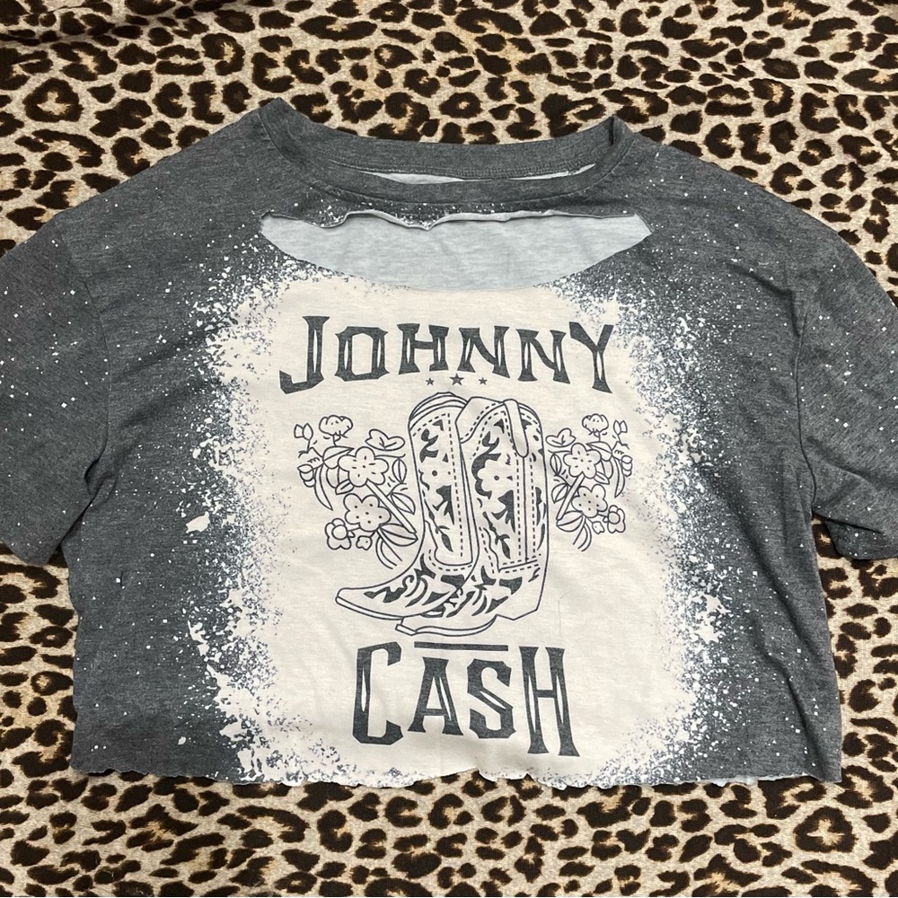 Johnny Cash crop top